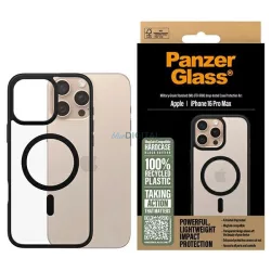  PanzerGlass HardCase MagSafe-kompatibilis tok iPhone 16 Pro Max - fekete