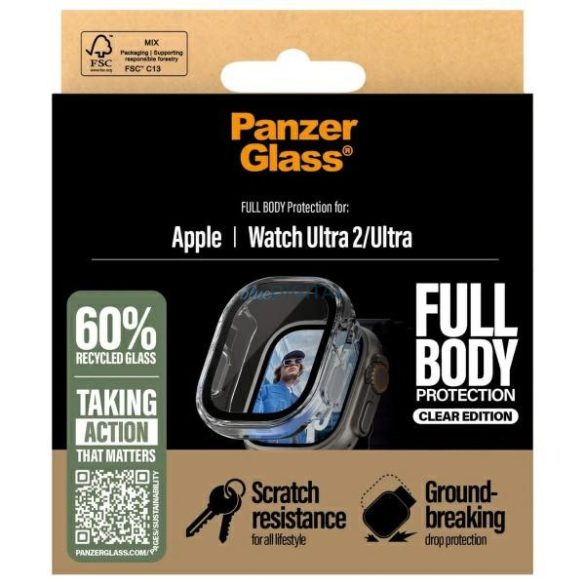 PanzerGlass Snappie Full Body tok Apple Watch Ultra 2 49mm - átlátszó