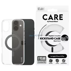   PanzerGlass Feature Kickstand MagSafe-kompatibilis tok iPhone 16 Plus - fekete-átlátszó