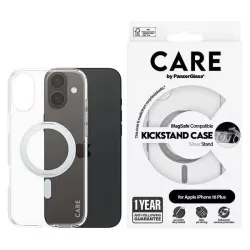   PanzerGlass Feature Kickstand MagSafe-kompatibilis tok iPhone 16 Plus - ezüst színű