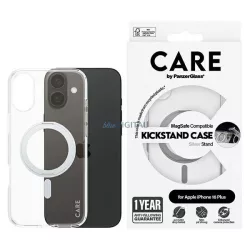  PanzerGlass Feature Kickstand MagSafe-kompatibilis tok iPhone 16 Plus - ezüst színű