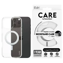  PanzerGlass Feature Kickstand MagSafe-kompatibilis tok iPhone 16 Pro Max - ezüst színű