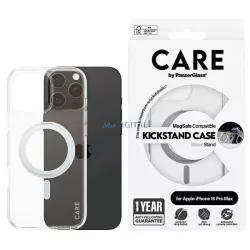   PanzerGlass Feature Kickstand MagSafe-kompatibilis tok iPhone 16 Pro Max - ezüst színű
