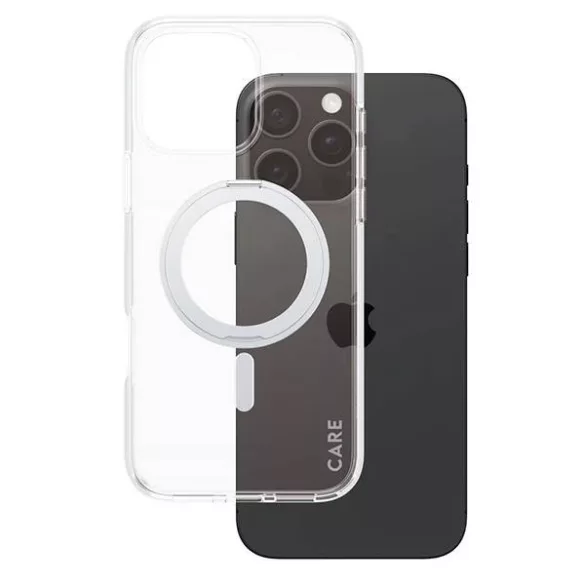 PanzerGlass Feature Kickstand MagSafe-kompatibilis tok iPhone 16 Pro Max - ezüst színű