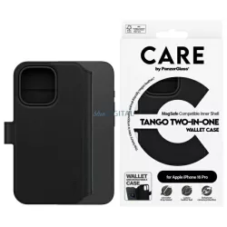   PanzerGlass Feature Tango MagSafe-kompatibilis könyvtok iPhone 16 Pro - fekete