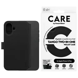   PanzerGlass Feature Tango MagSafe-kompatibilis könyvtok iPhone 16 Plus - fekete