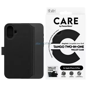 PanzerGlass Feature Tango MagSafe-kompatibilis könyvtok iPhone 16 Plus - fekete