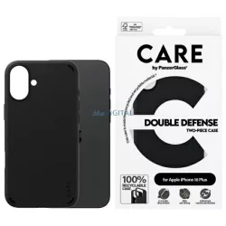   PanzerGlass Feature Double Defense tok iPhone 16 Plus - fekete