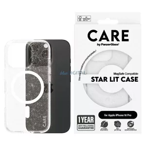 PanzerGlass Flagship Star Lit MagSafe-kompatibilis tok iPhone 16 Pro - fehér