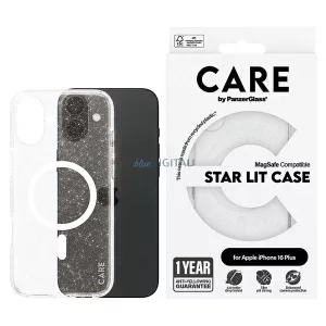 PanzerGlass Flagship Star Lit MagSafe-kompatibilis tok iPhone 16 Plus - fehér