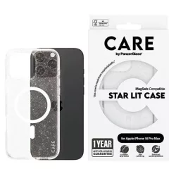   PanzerGlass Flagship Star Lit MagSafe-kompatibilis tok iPhone 16 Pro Max - fehér