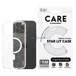   PanzerGlass Flagship Star Lit MagSafe-kompatibilis tok iPhone 16 Pro Max - fehér
