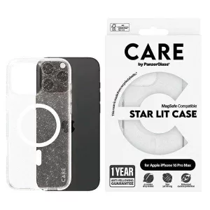 PanzerGlass Flagship Star Lit MagSafe-kompatibilis tok iPhone 16 Pro Max - fehér
