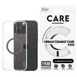   PanzerGlass Flagship MagSafe-kompatibilis tok iPhone 16 Pro Max - fekete-átlátszó