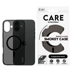   PanzerGlass Flagship MagSafe-kompatibilis tok iPhone 16 Plus - fekete átlátszó