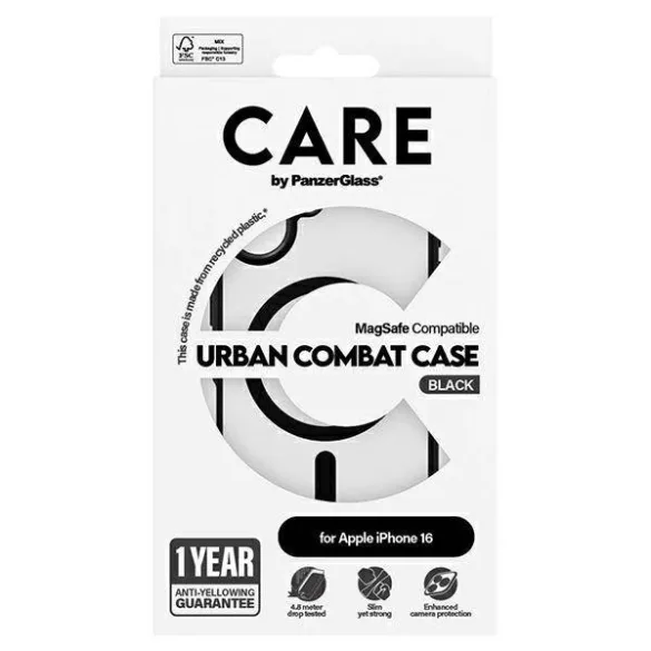 PanzerGlass Flagship Urban MagSafe-kompatibilis tok iPhone 16 - fekete