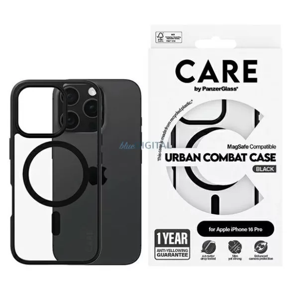 PanzerGlass Flagship Urban MagSafe-kompatibilis tok iPhone 16 Pro - fekete