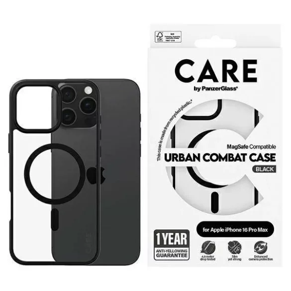 PanzerGlass Flagship Urban MagSafe-kompatibilis tok iPhone 16 Pro Max - fekete