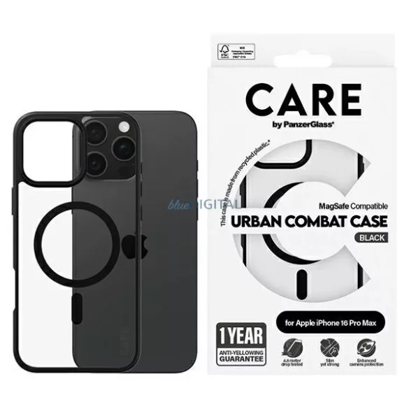 PanzerGlass Flagship Urban MagSafe-kompatibilis tok iPhone 16 Pro Max - fekete