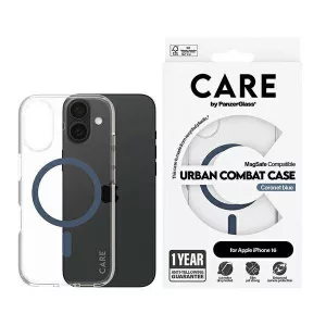 PanzerGlass Flagship MagSafe-kompatibilis tok iPhone 16 - kék