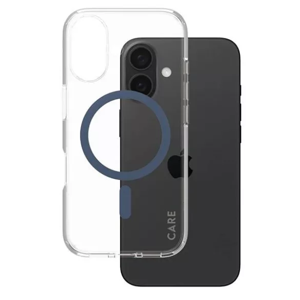 PanzerGlass Flagship MagSafe-kompatibilis tok iPhone 16 - kék