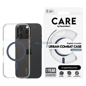 PanzerGlass Flagship MagSafe-kompatibilis tok iPhone 16 Pro - kék