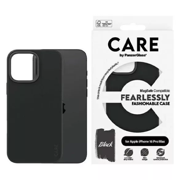 PanzerGlass Fashion MagSafe-kompatibilis tok iPhone 16 Pro Max - fekete