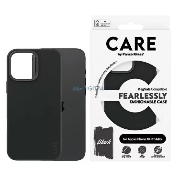 PanzerGlass Fashion MagSafe-kompatibilis tok iPhone 16 Pro Max - fekete