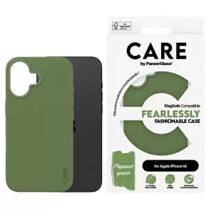PanzerGlass Fashion MagSafe-kompatibilis tok iPhone 16 - zöld