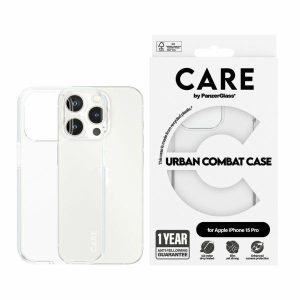 CARE by PanzerGlass Urban Combat tok iPhone 15 Pro - átlátszó