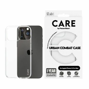 CARE by PanzerGlass Urban Combat tok iPhone 15 Pro Max - átlátszó