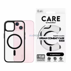   CARE by PanzerGlass Urban Combat MagSafe tok iPhone 15 - fekete