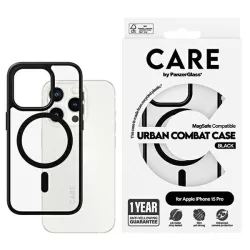   CARE by PanzerGlass Urban Combat MagSafe tok iPhone 15 Pro - fekete