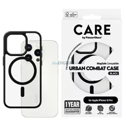   CARE by PanzerGlass Urban Combat MagSafe tok iPhone 15 Pro - fekete