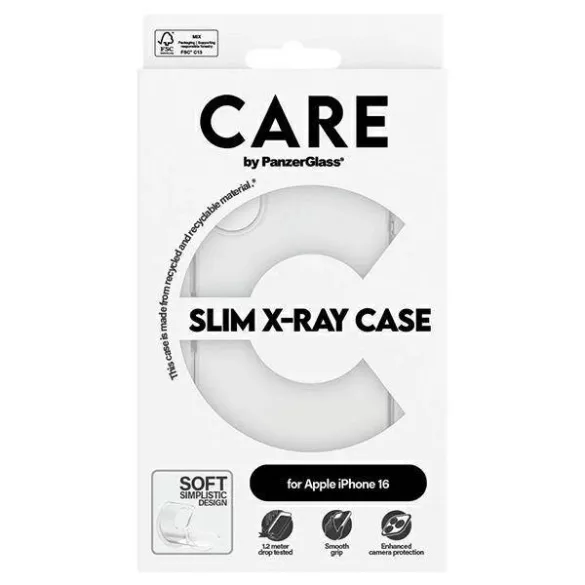 PanzerGlass X-Ray Soft Basic tok iPhone 16 - átlátszó
