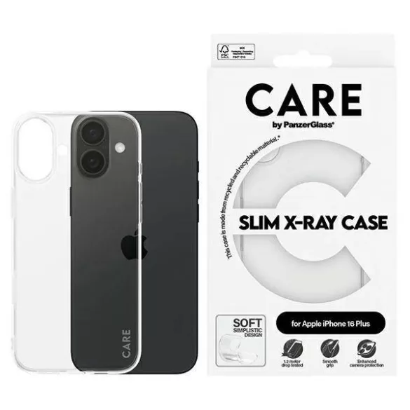 PanzerGlass X-Ray Soft Basic tok iPhone 16 Plus - átlátszó