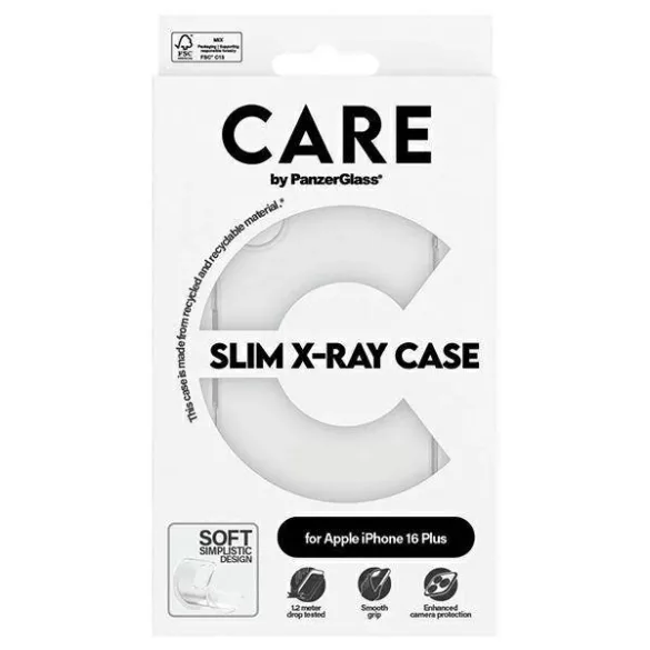 PanzerGlass X-Ray Soft Basic tok iPhone 16 Plus - átlátszó