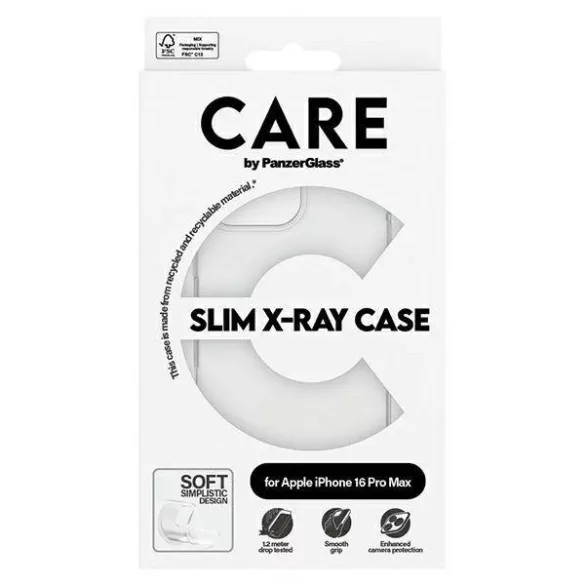 PanzerGlass X-Ray Soft Basic tok iPhone 16 Pro Max - átlátszó