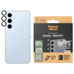 PanzerGlass Hoops Camera kamera lencse védő fólia fekete szegéllyel Samsung Galaxy S24 FE