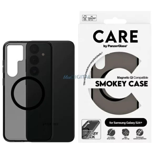 CARE by PanzerGlass Flagship QI tok Samsung Galaxy S24 Plus - fekete