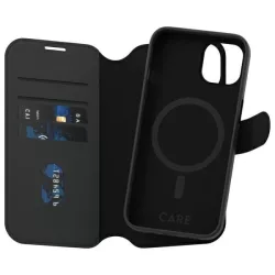   CARE by PanzerGlass Feature Tango 2in1 Wallet MagSafe-kompatibilis könyvtok iPhone 15 - fekete
