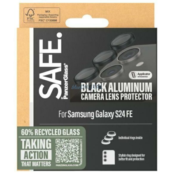 SAFE by PanzerGlass Lens Protector kamera lencse védő fólia fekete szegéllyel Samsung Galaxy S24 FE