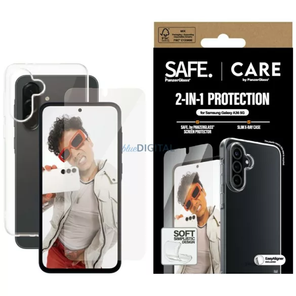 CARE by PanzerGlass Fashion 2 az 1-ben védőkészlet (tok + üveg) Samsung Galaxy A36 5G