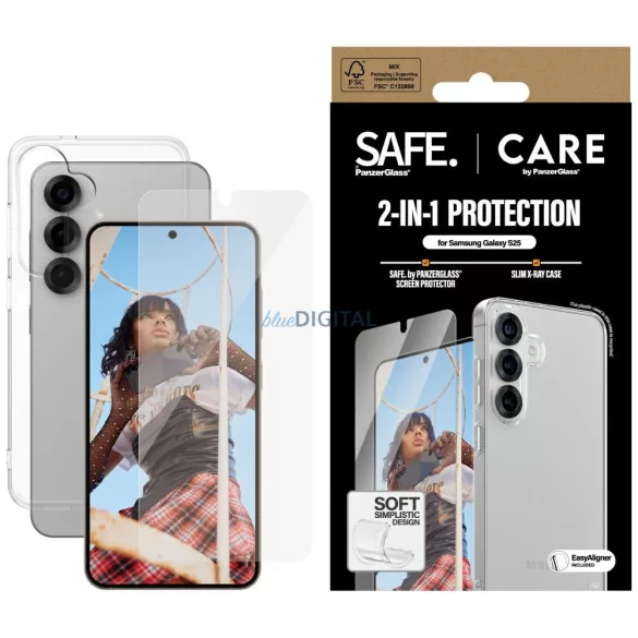 PanzerGlass Fashion tok + edzett üveg Samsung Galaxy S25 - átlátszó