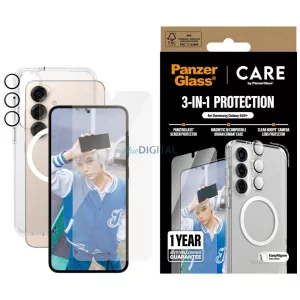 CARE by PanzerGlass Flagship 3 az 1-ben tok + üveg + lencse védőkészlet Samsung Galaxy S25+ készülékhez