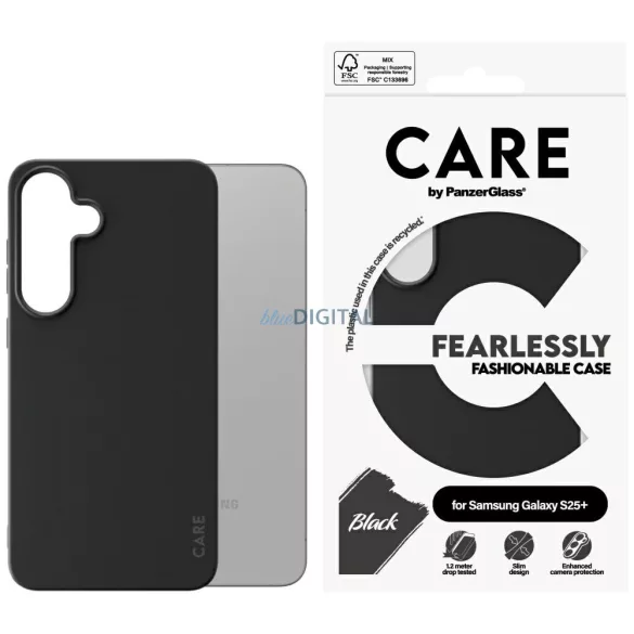 PanzerGlass Fashion tok Samsung Galaxy S25 Plus - fekete