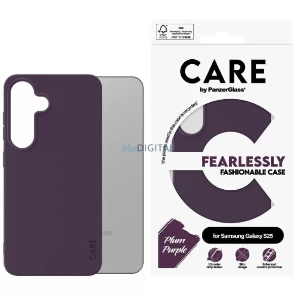 PanzerGlass Fashion tok Samsung Galaxy S25 - lila