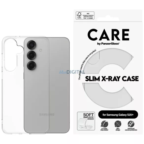 PanzerGlass Fashion X-Ray tok Samsung Galaxy S25 Plus - átlátszó