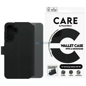 CARE by PanzerGlass Feature Wallet pénztárca tok kitámasztóval Samsung Galaxy A56 5G - fekete