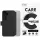 CARE by PanzerGlass Feature Wallet  kitámasztós tok Samsung Galaxy S25, fekete
